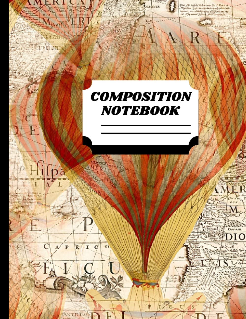 Composition Notebook: Vintage Hot Air Balloon College Ruled Notebook, 120 Pages, 8.5x11 baixar livro de graça