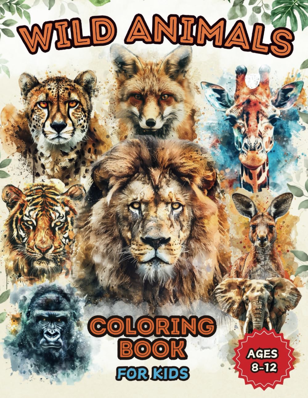 Wild Animals Coloring Book for Kids Ages 8 to 12: Discover the Wonders of Wildlife with 50 Fun Images and Fascinating Facts baixar o livro de graça