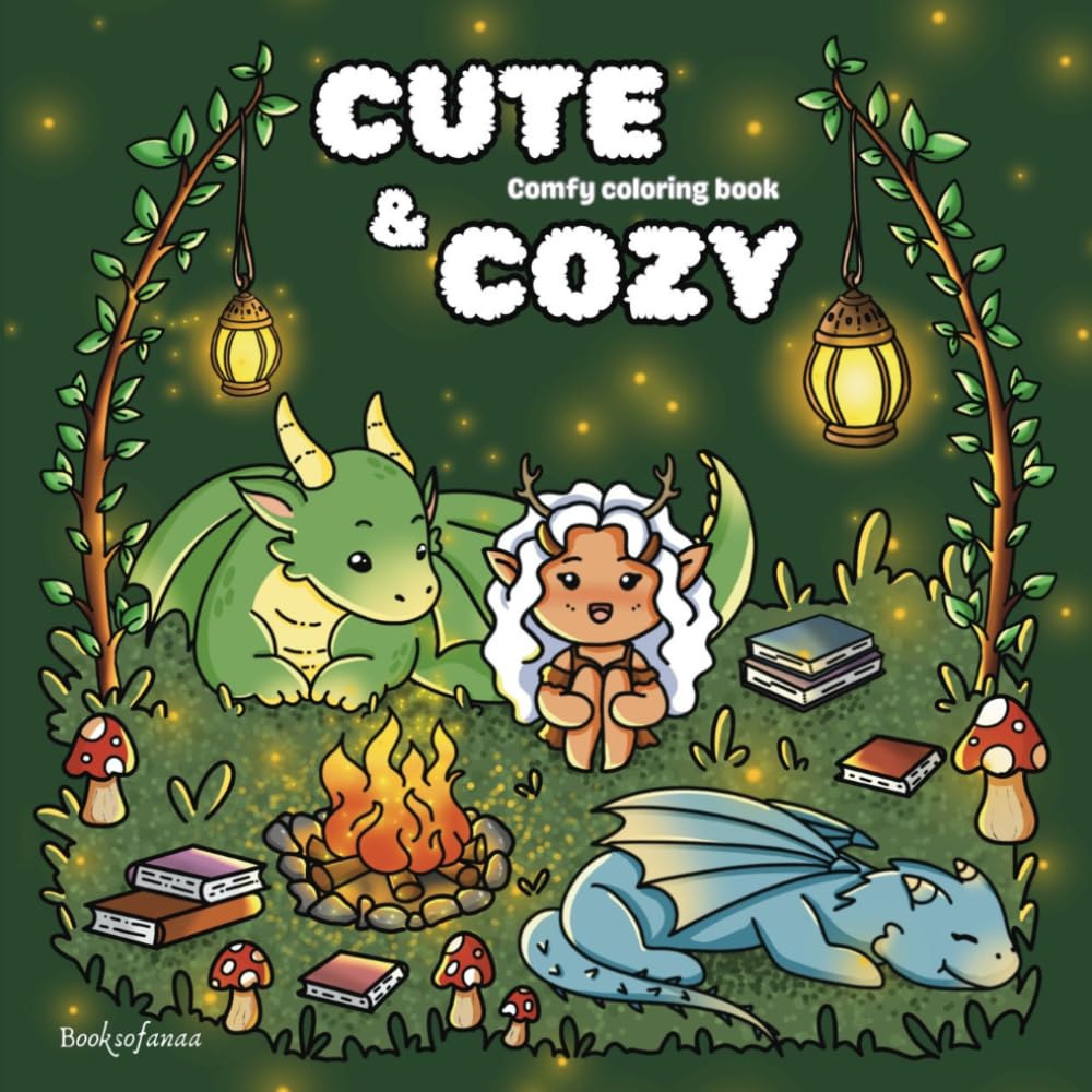 Cute & Cozy coloring book: Comfy Coloring Book (Portuguese Edition) baixar livro de graça