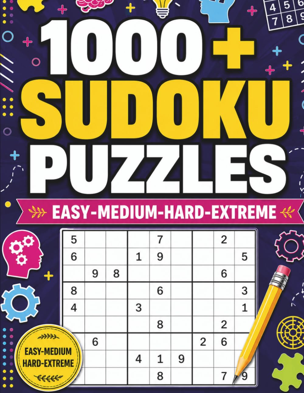 1000+ Easy-Medium-Hard-Extreme Sudoku Puzzles: Easy to Hard Sudoku Puzzles for Teens, Adults and Seniors (Solution Included) baixar o livro de graça