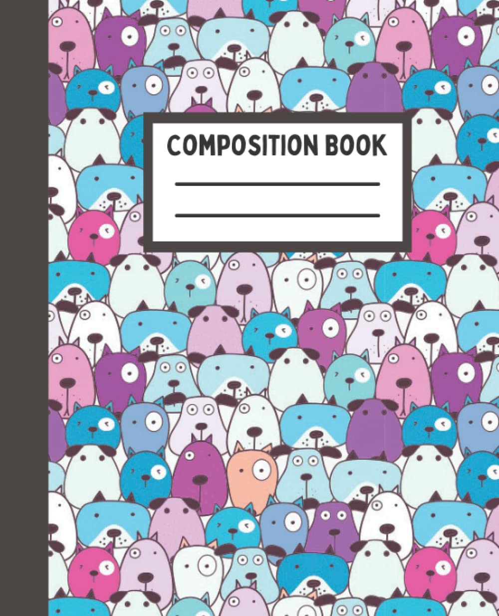 Cute Colorful Dogs Composition Notebook I Kawaii Cottagecore Aesthetic College Ruled Notebook: For Kids, Teens and Adults (7.5 x 9.25 inches) - 120 Pages baixar o livro de graça