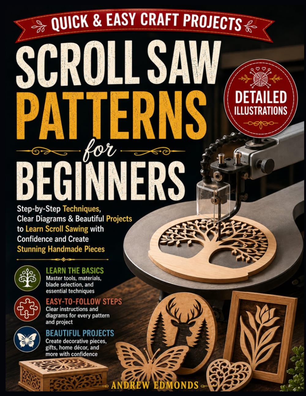 Scroll Saw Patterns For Beginners: Step-by-Step Woodworking Projects with Clear Diagrams, Easy Cutting Techniques, Printable Designs, and Creative Patterns for Home Décor and Gifts baixar o livro de graça