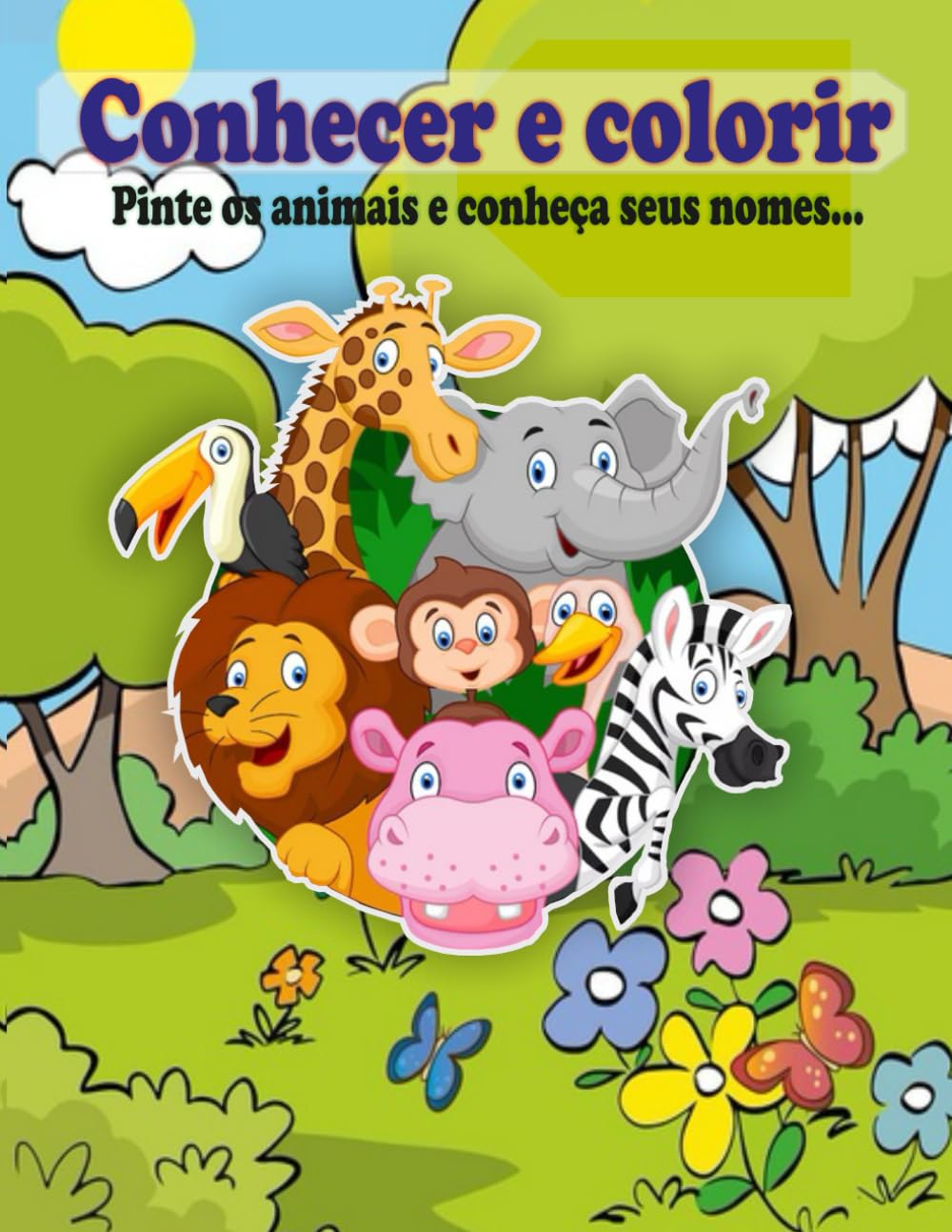 Conhecer e Colorir: Pinte os animais e conheça seus nomes (Portuguese Edition) baixar livro de graça