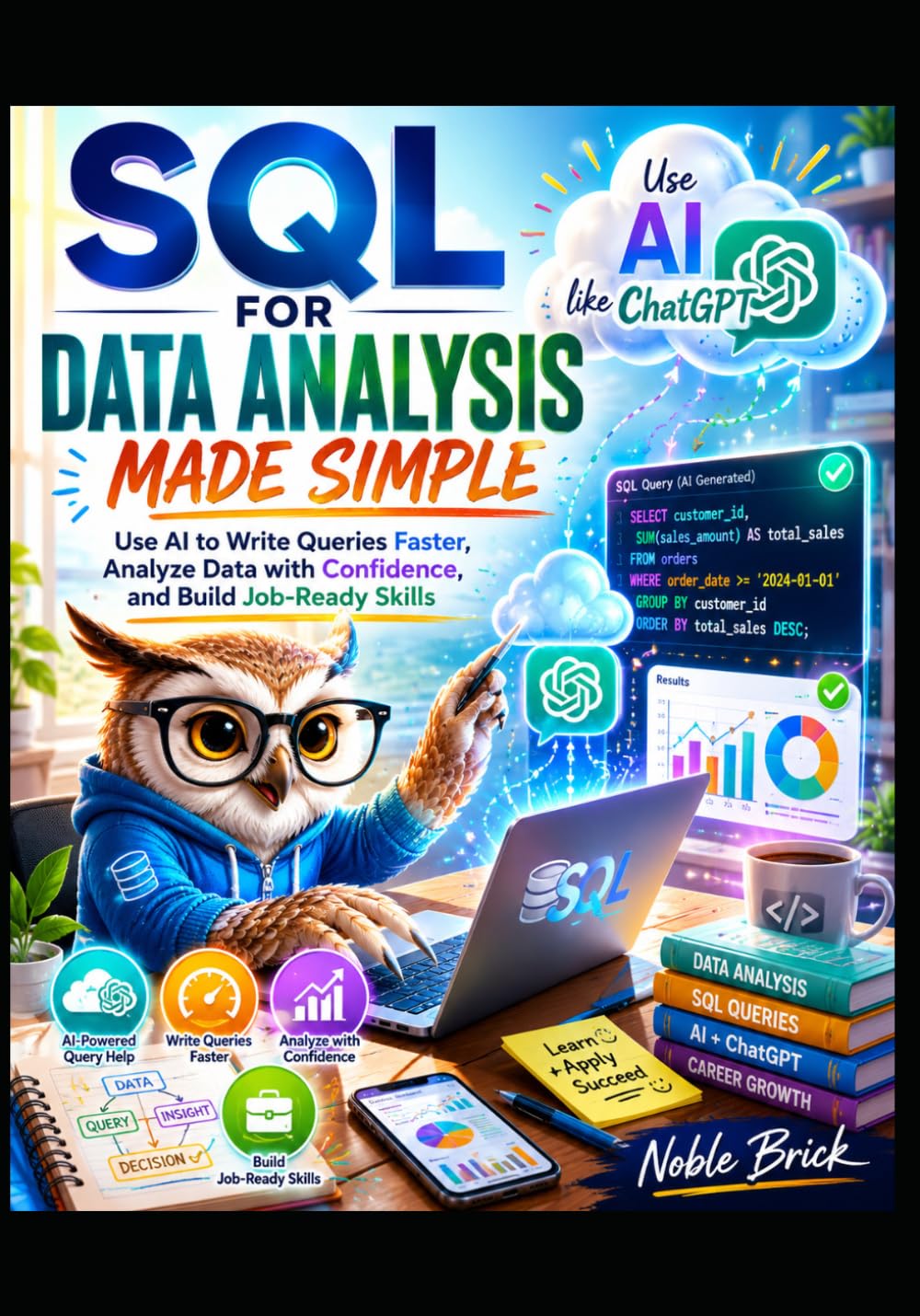 ler totalmente SQL for Data Analysis Made Simple: Use AI to Write Queries Faster, Analyze Data with Confidence, and Build Job-Ready Skills