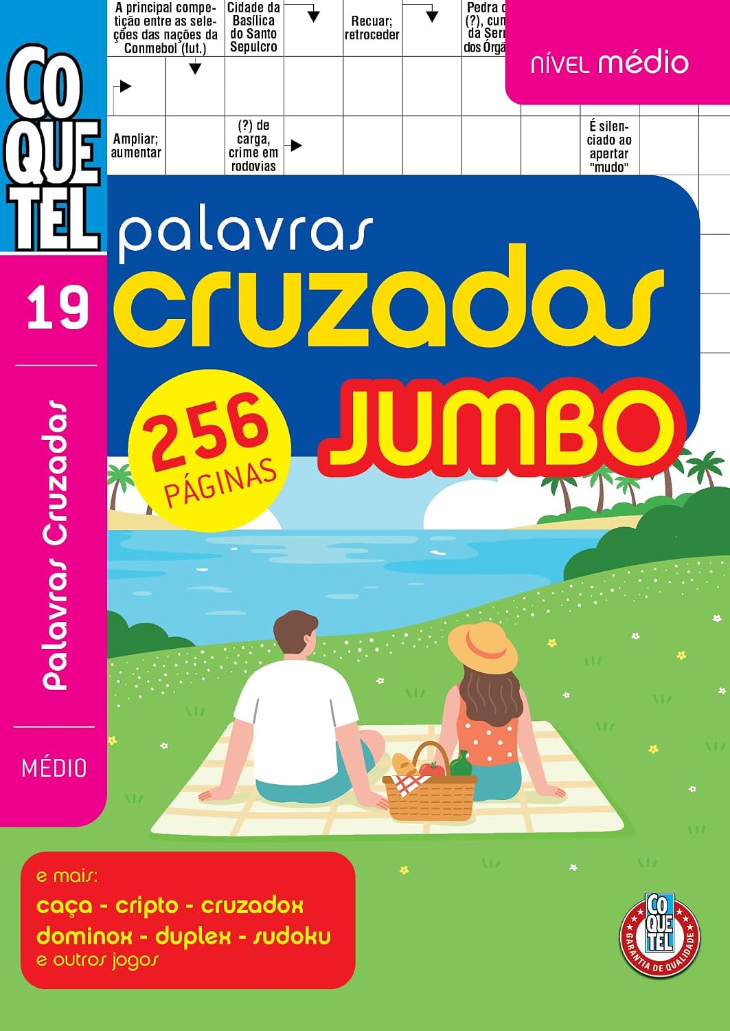 ler totalmente Livro Coquetel Jumbo Palavras Cruzadas Médio 19