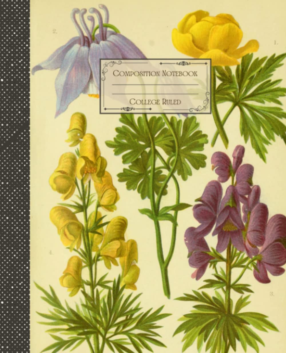 Vintage Botanical Floral Composition Notebook College Ruled: Antique Botanical Floral Illustration | Classic Composition Notebook for Writing and... for College Students, School and Work. baixar o livro de graça