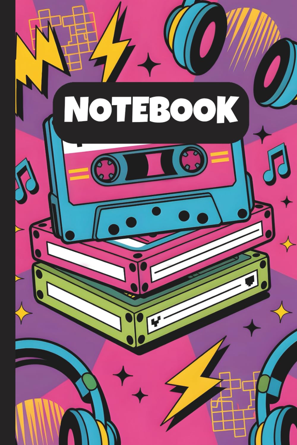 Cassette Vibes Notebook – Y2K Music Lover’s Journal with 90s Pop Design: Bold & Fun Lined Notebook for Creative Teens and Retro Fans – 6x9", 120 Pages baixar o livro de graça