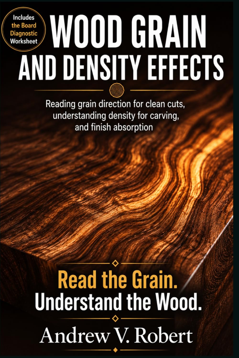 ler totalmente WOOD GRAIN AND DENSITY EFFECTS: Reading grain direction for clean cuts, understanding density for carving, and finish absorption