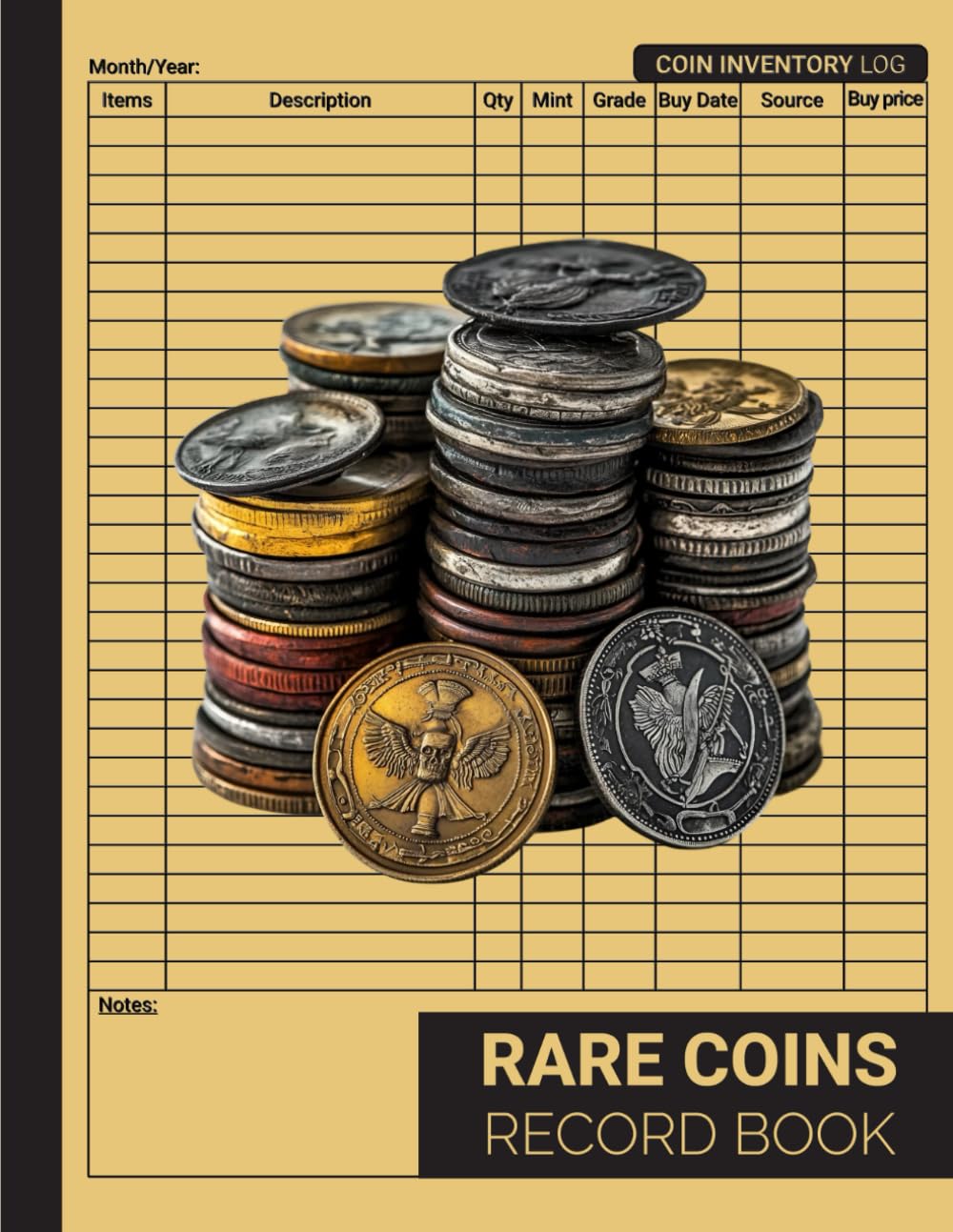 Rare Coins: Record Book For Collectors of 50p, 1 Pound, 2 Pound & Other Rare Collectible Coins baixar o livro de graça