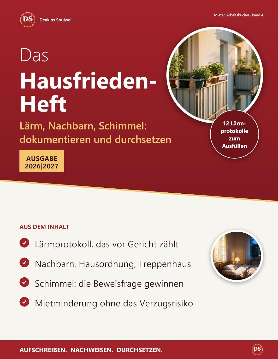 ler totalmente Das Hausfrieden-Heft: Lärm, Nachbarn, Schimmel: dokumentieren, mindern, durchsetzen (German Edition)