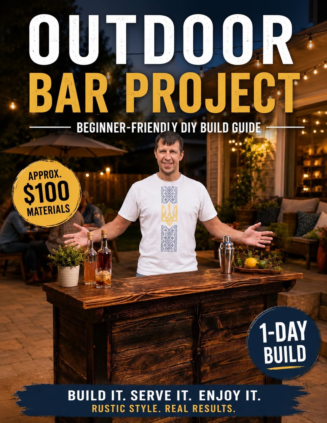 Outdoor Bar Project: Beginner-Friendly DIY Build Guide with Cut List, Materials List, Diagrams, Photos, and Step-by-Step Assembly Instructions (Weekend Projects) (English Edition) baixar livro de graça