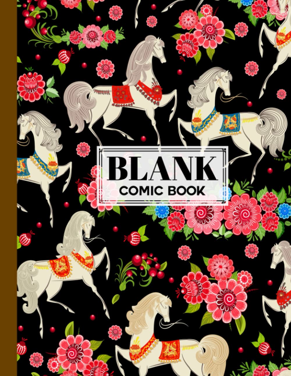 Blank Comic Book: Horses Cover Blank Comic Book, Create Your Own Story, Journal, Notebook, Sketchbook for Kids and Adults, 120 Pages - Size 8.5" x 11" Notebook by Heinz Zander baixar livro de graça