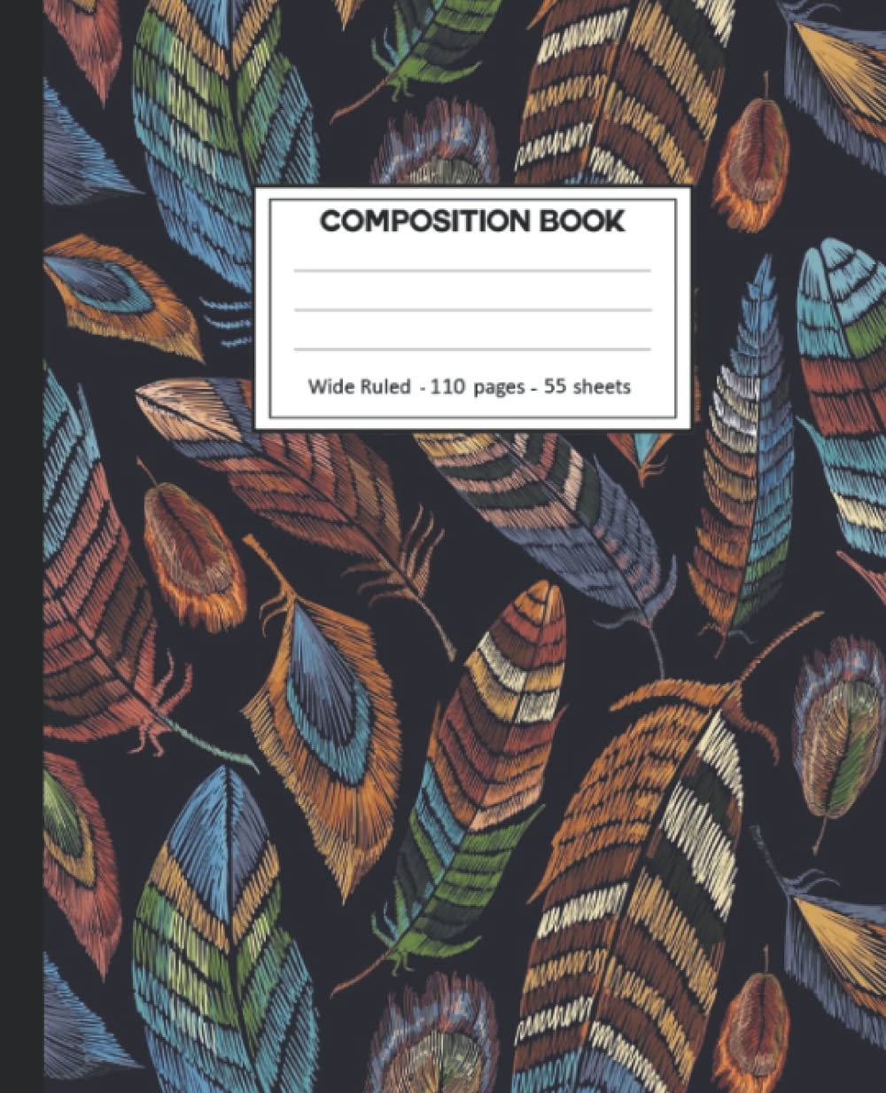 ler totalmente Composition Notebook: Feathers Wide Ruled Blank Lined Composition Book Journal (7.5 x 9.25 in) Cute Notebooks for Girls Teens Kids School Planner Diary Writing Notes.