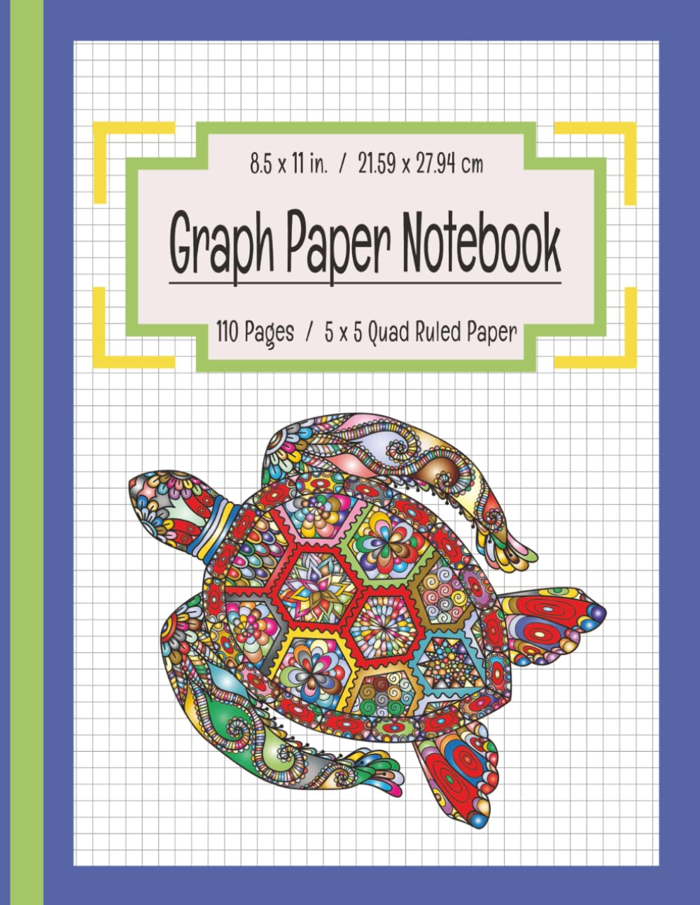 capítulo por capítulo baixar Sea Turtle Graph Paper Composition Notebook – 5x5 Quad-Ruled Journal for STEM, Math, Science & Art | Ocean Vibes & Colorful Design: Cute Motivational... Teens & Adults | 110 Pages, Large 8.5x11 in.