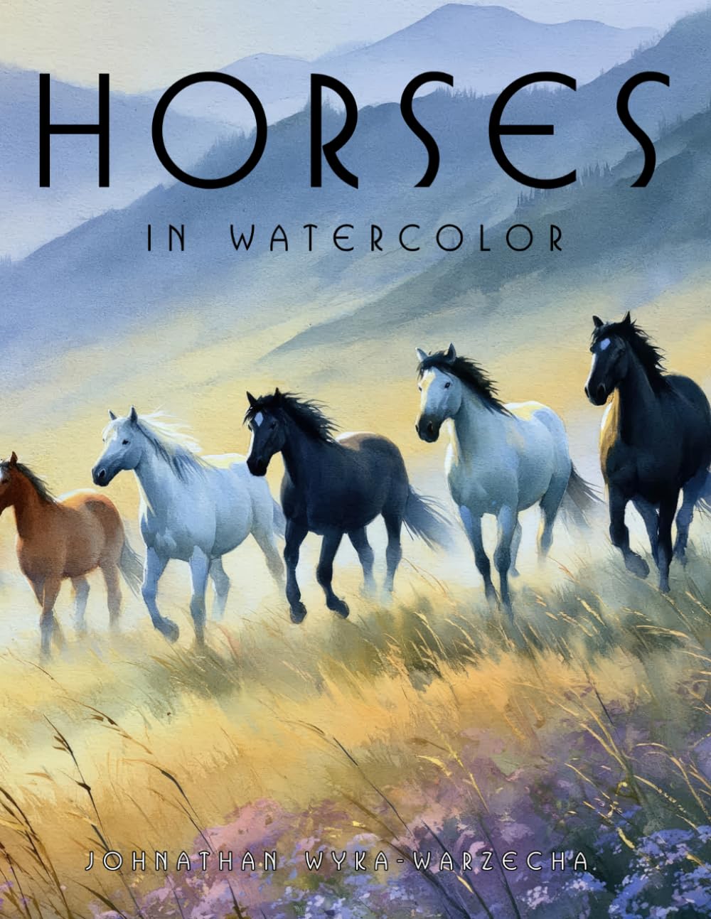 Horses in Watercolor: Equine Portraits Art Collection | Coffee Table Book | Home Decor and Interior Design Accent Piece baixar livro de graça