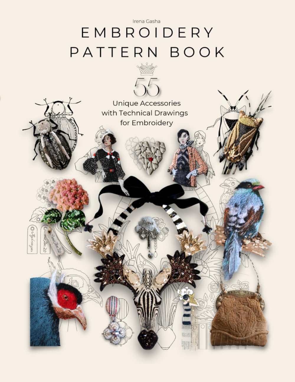 ler totalmente Embroidery Pattern Book: 55 Embroidery Projects for Inspiration and Practical Use