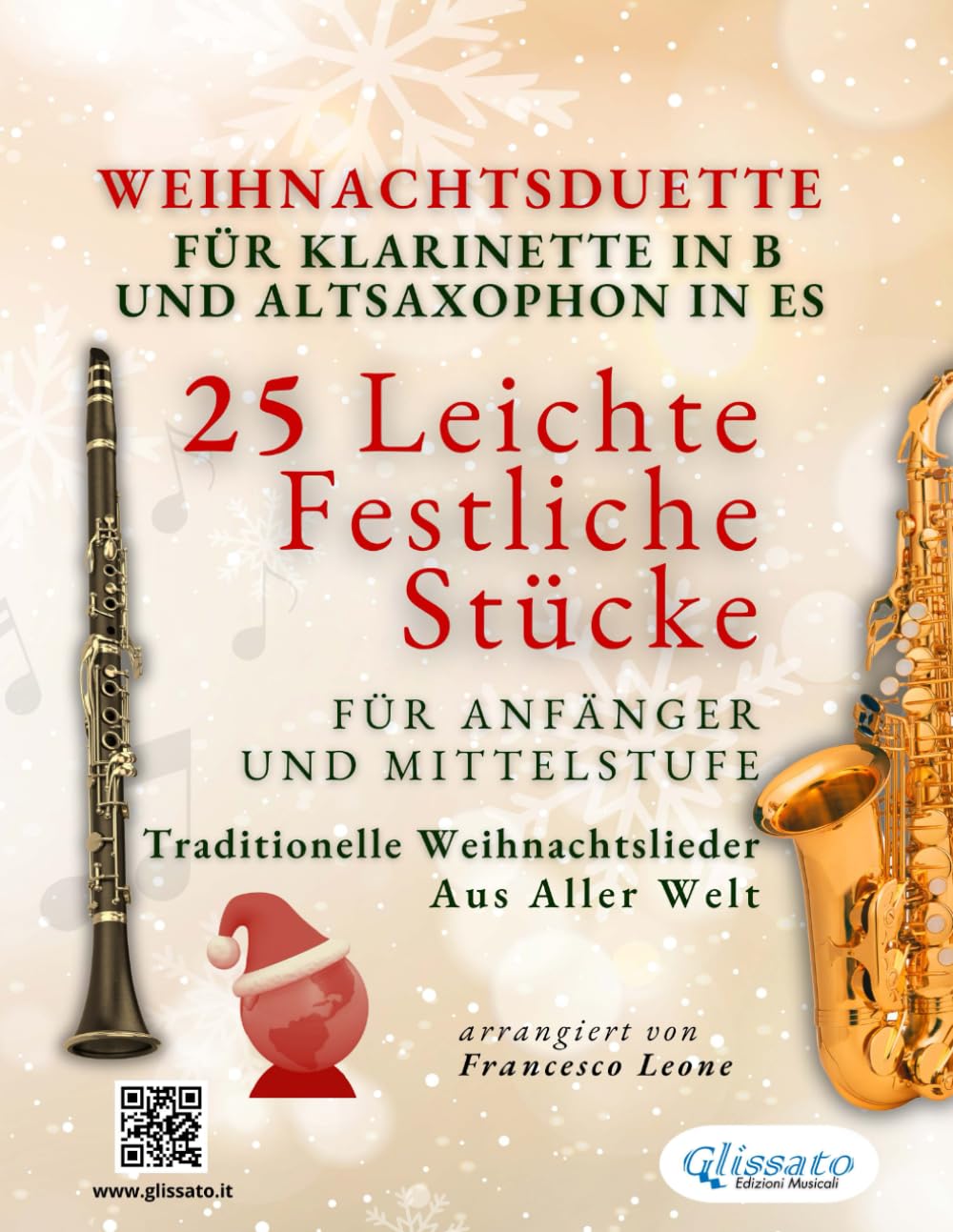 Weihnachtsduette für Klarinette in B und Altsaxophon in Es - 25 Leichte Festliche Stücke für Anfänger und Mittelstufe: Traditionelle Weihnachtslieder aus aller Welt baixar o livro de graça