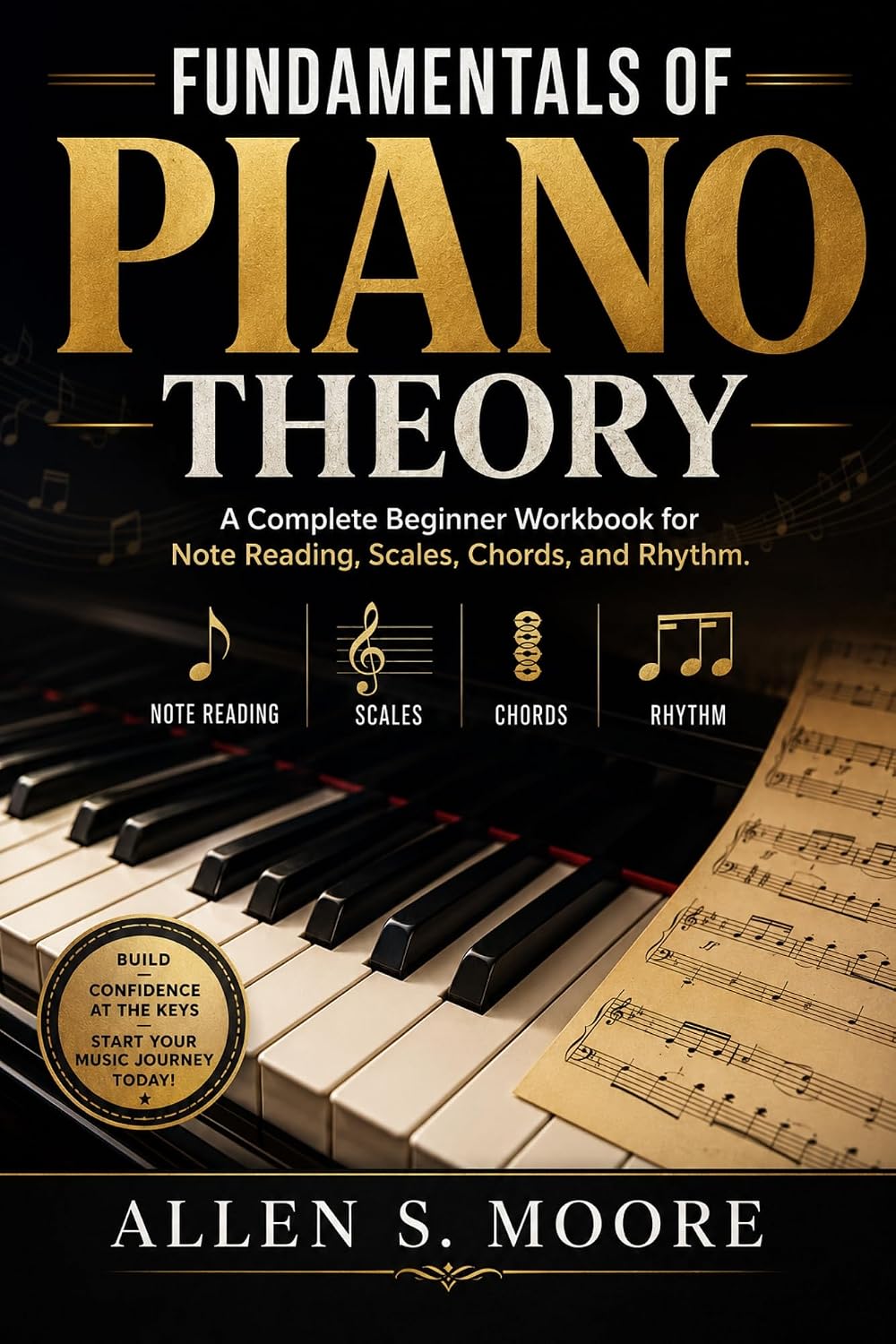 ler totalmente FUNDAMENTALS OF PIANO THEORY: A Complete Beginner Workbook for Note Reading, Scales, Chords, and Rhythm (English Edition)