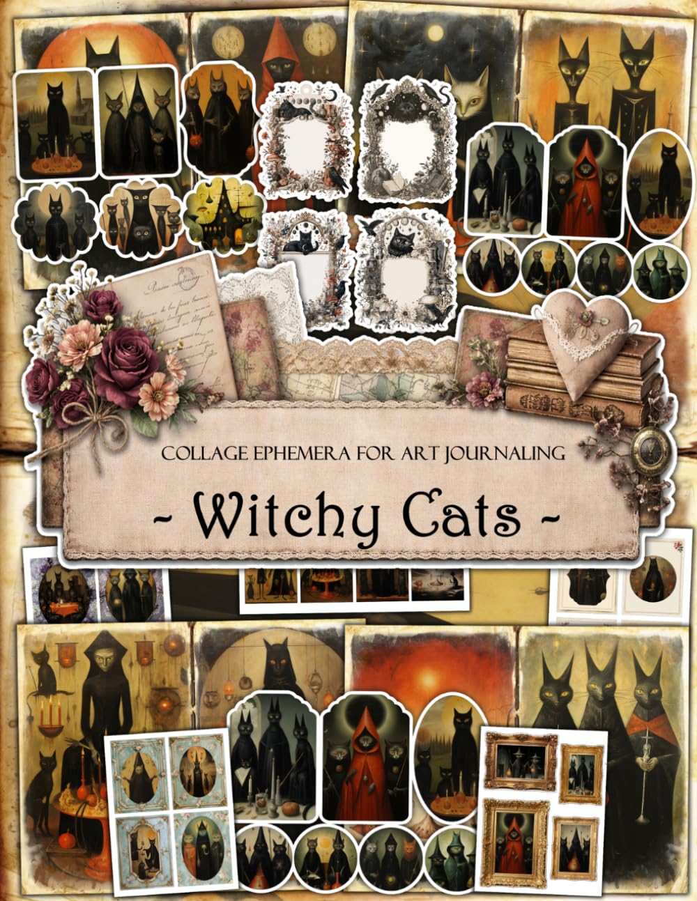 capítulo por capítulo baixar Witchy Cats Ephemera Book: Junk Journal Papers, ATC Cards, Tags, Frames, Labels & Cut-Out Elements for Scrapbooking, Collage Art and Paper Crafts