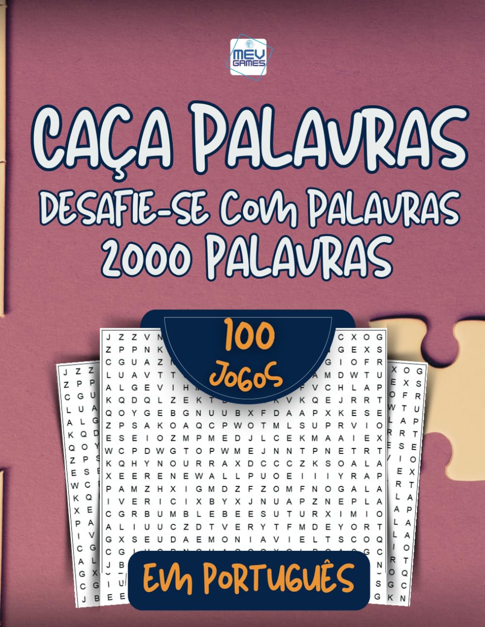 Desafie-se com Palavras: Caça Palavras Em Português - MEV Games (Portuguese Edition)