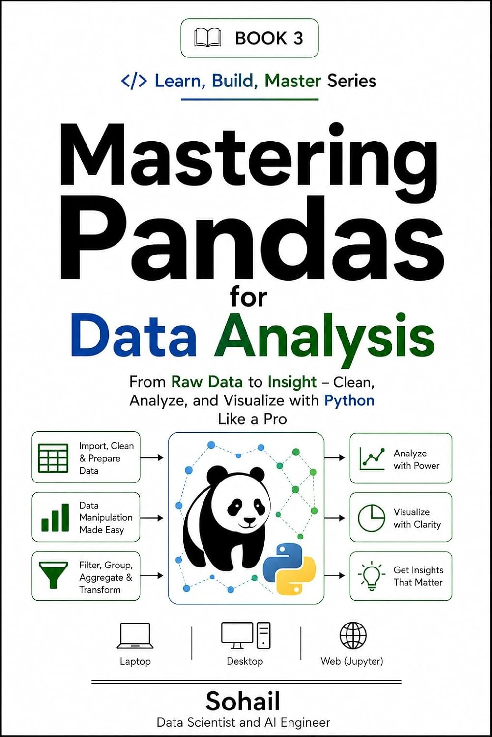 Mastering Pandas for Data Analysis: From Raw Data to Insight – Clean, Analyze, and Visualize with Python Like a Pro (Python Series – Learn. Build. Master. Book 3) (English Edition) baixar livro de graça