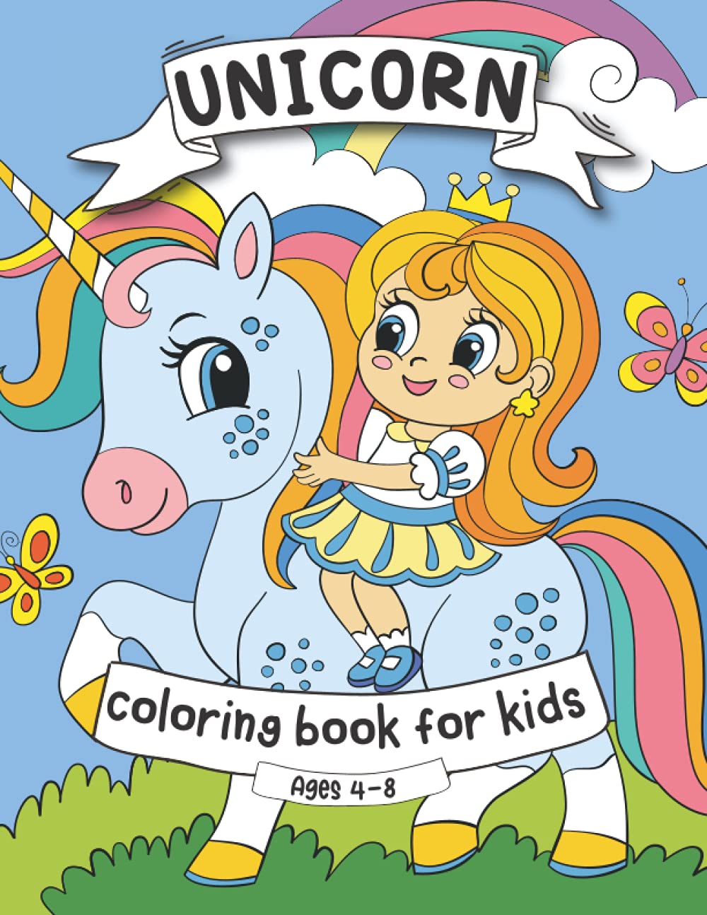 Unicorn Coloring Book for Kids Ages 4-8: Fun Unicorn Coloring Book for Kids, Great Gift for Boys & Girls baixar o livro de graça