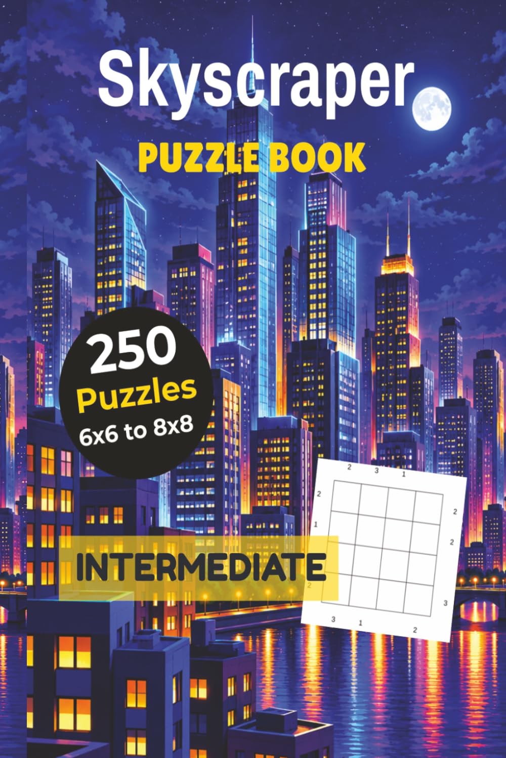 ler totalmente SKYSCRAPER PUZZLE BOOK: 250 Intermediate