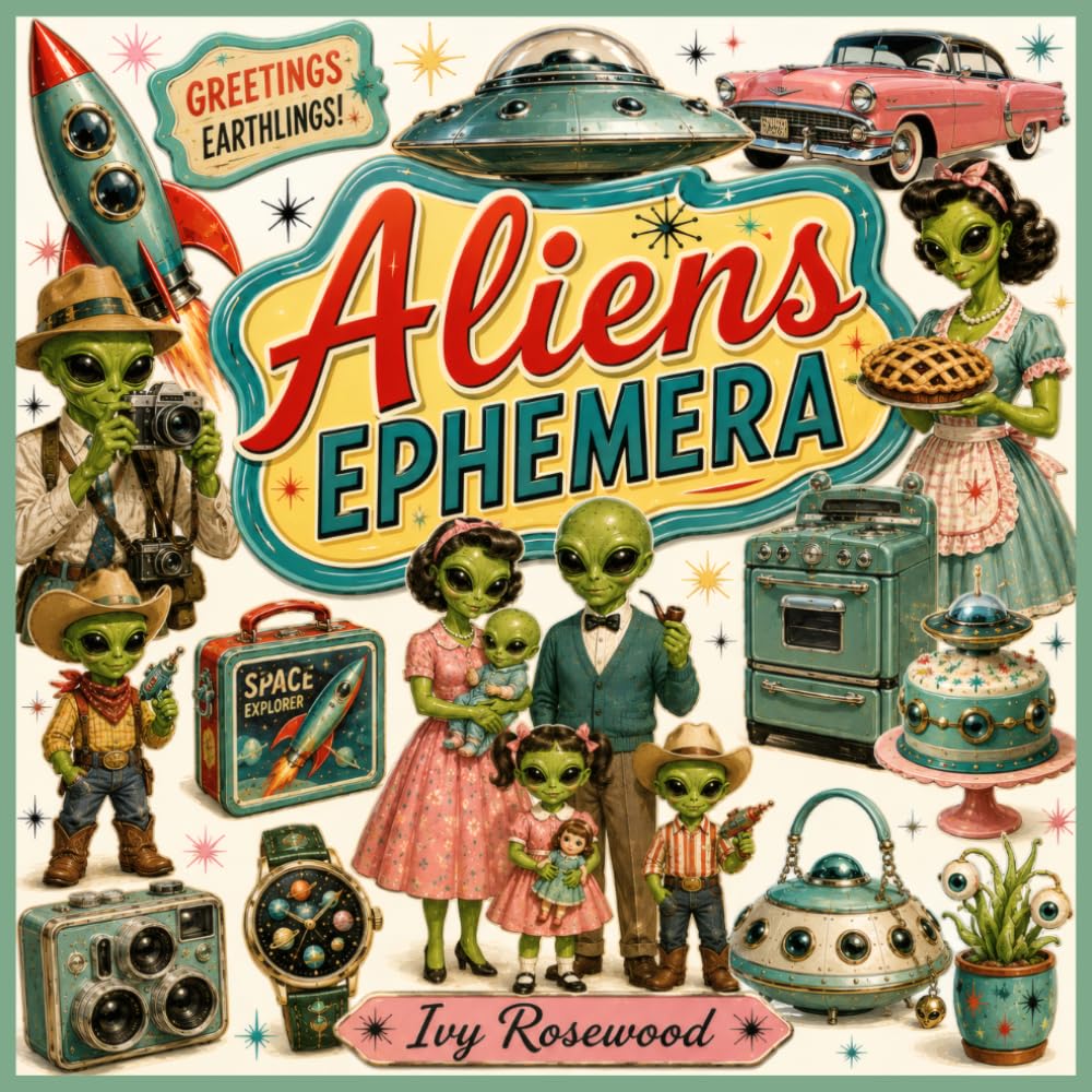 ler totalmente Aliens Ephemera: Subtitle 72 Vintage-Inspired Alien Images, Retro Sci-Fi Scenes & Extraterrestrial Ephemera for Junk Journals, Scrapbooking and Collage