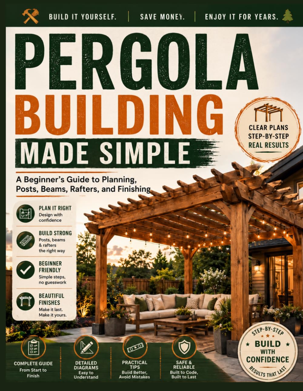 capítulo por capítulo baixar Pergola Building Made Simple: A Beginner’s Guide to Planning, Posts, Beams, Rafters, and Finishing