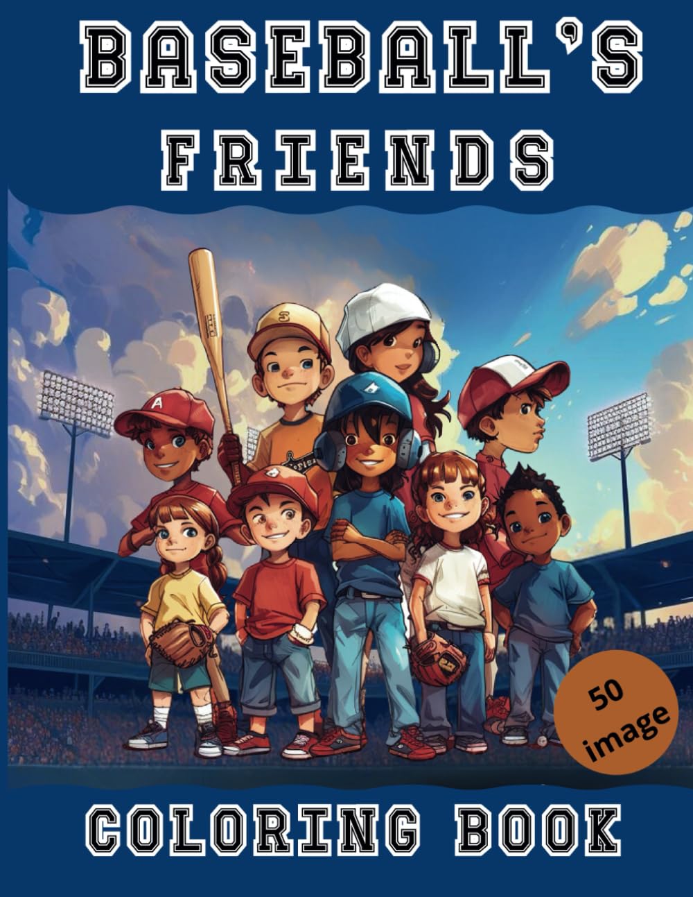 capítulo por capítulo baixar Baseball's friends: Color Your Dream Team - coloring book for kids ages 4-8 (Italian Edition)