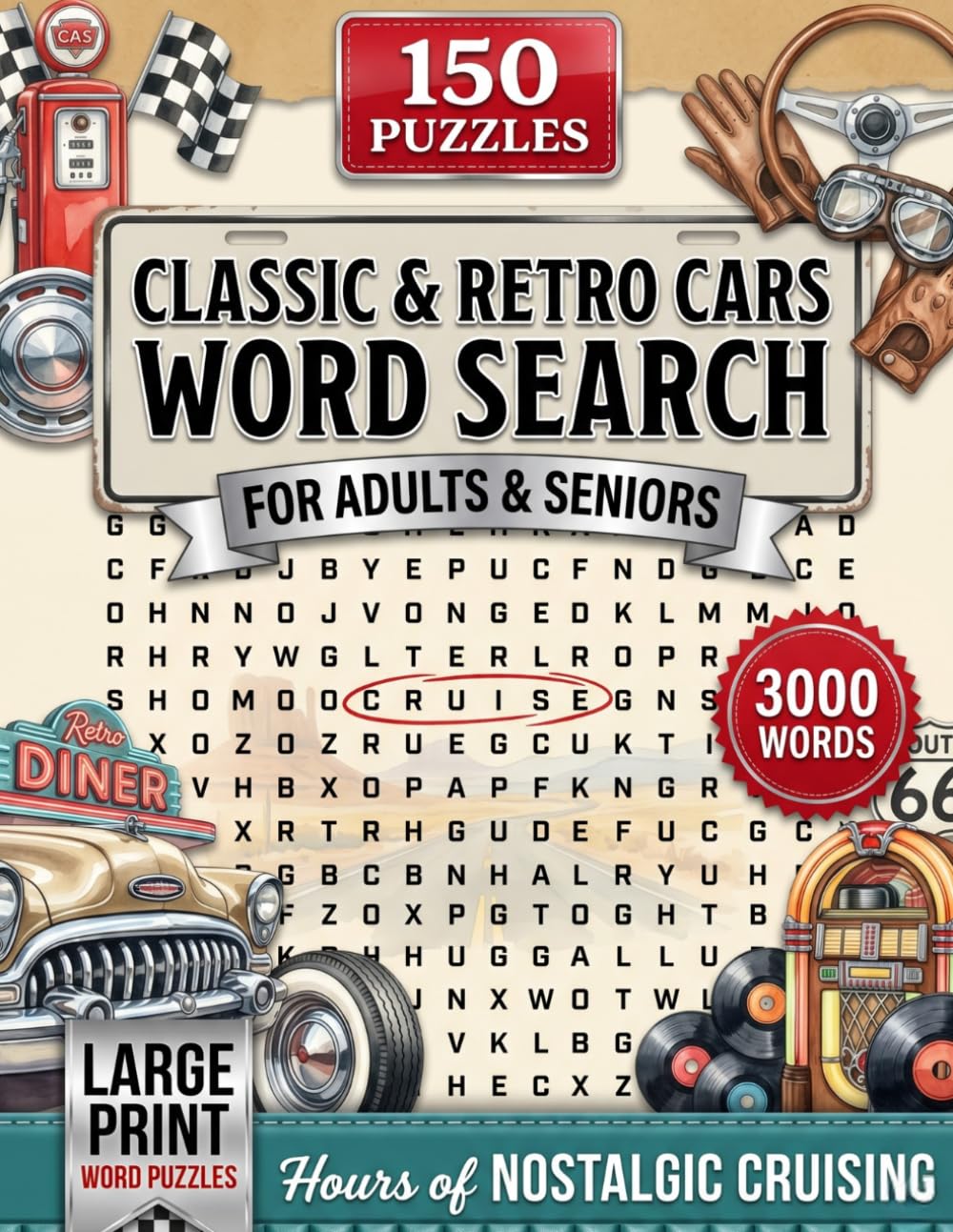 capítulo por capítulo baixar Classic & Retro Cars Word Search: For the Dad Who Knows Every Make, Model, and Year - 150 Large-Print Classic Car Puzzles, 3,000 Words