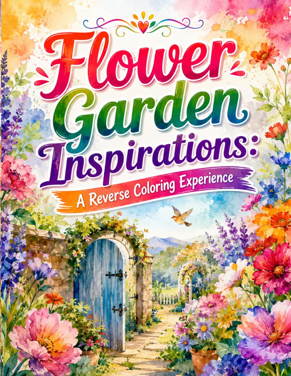 capítulo por capítulo baixar Flower Garden Inspirations: A Reverse Coloring Experience: We Give You the Colors, You Draw the Lines