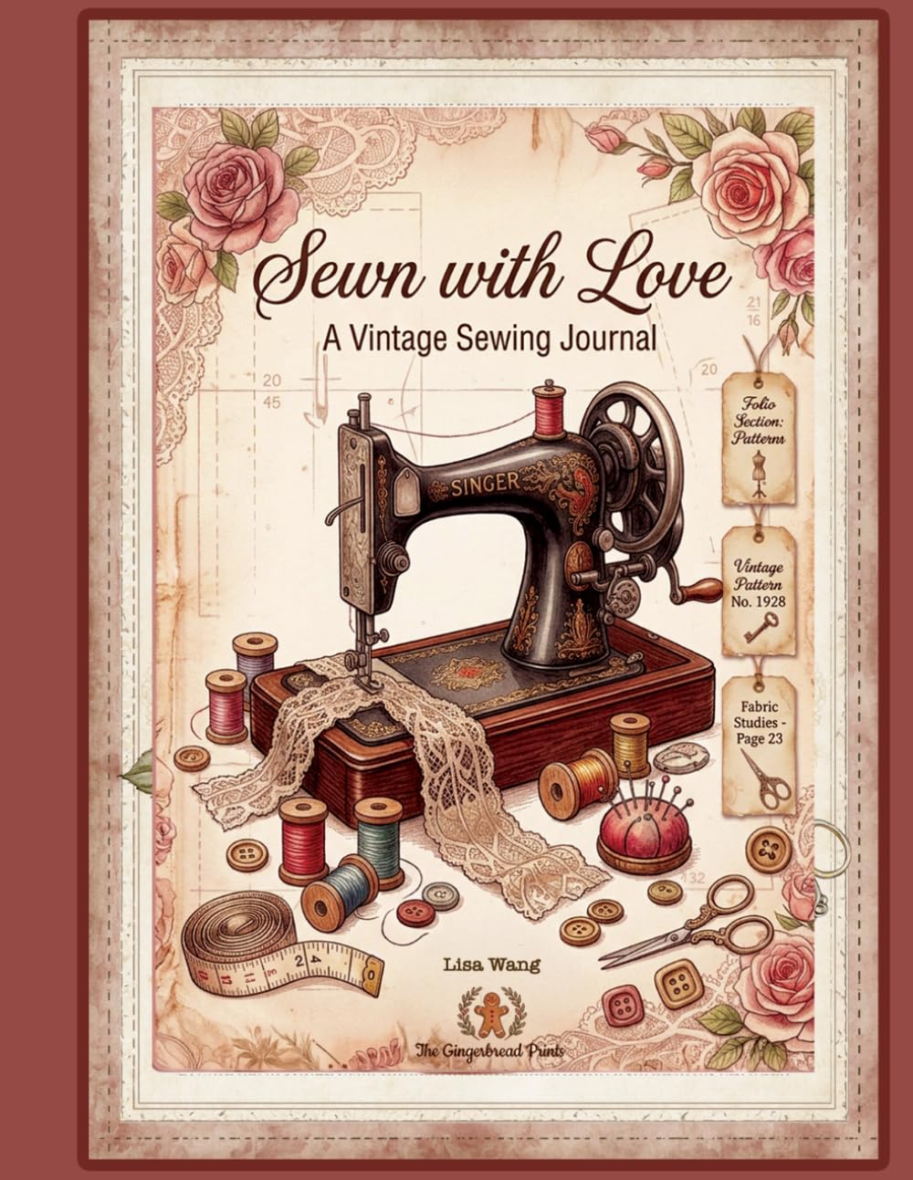 capítulo por capítulo baixar Sewn with Love - A Vintage Sewing Junk Journal Workbook For Paper Craft Scrapbook Collage Card Making Projects