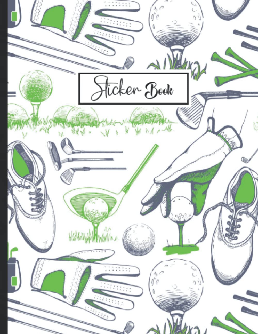 ler totalmente Sticker Book: Blank Sticker Collection Book for Girls with Golf.