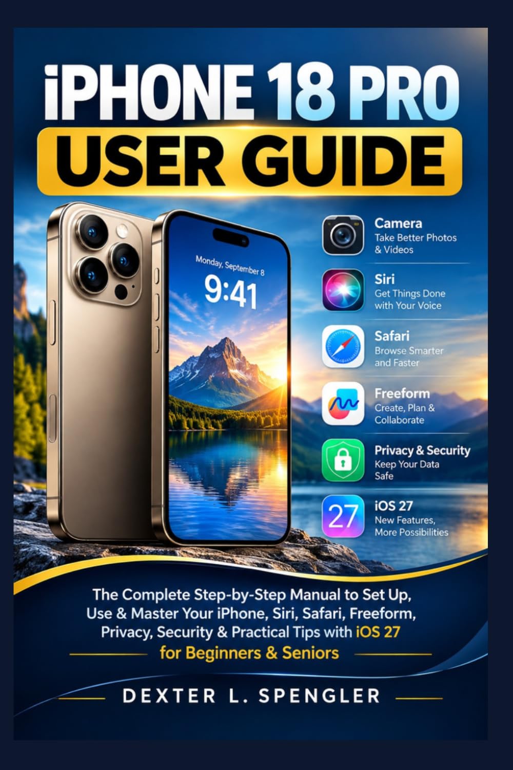capítulo por capítulo baixar IPHONE 18 PRO USER GUIDE: The Complete Step-by-Step Manual to Set Up, Use & Master Your iPhone, Siri, Safari, Freeform, Privacy, Security & Practical Tips with iOS 27 for Beginners & Seniors