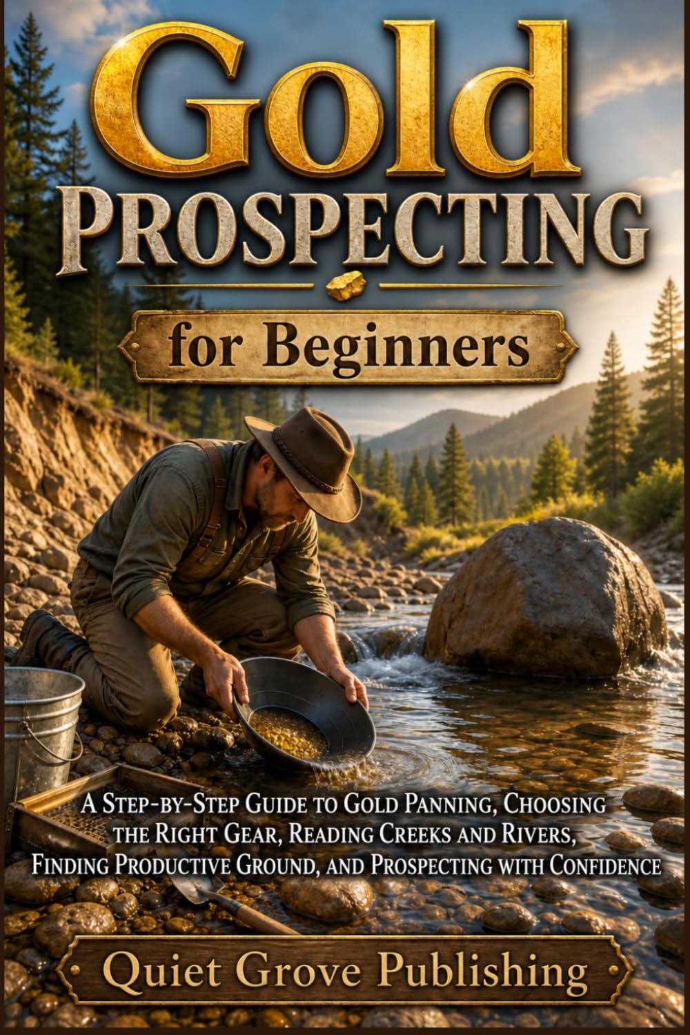 Gold Prospecting for Beginners: A Step-by-Step Guide to Gold Panning, Choosing the Right Gear, Reading Creeks and Rivers, Finding Productive Ground,... (Quiet Grove Hidden Treasure Guides) baixar o livro de graça