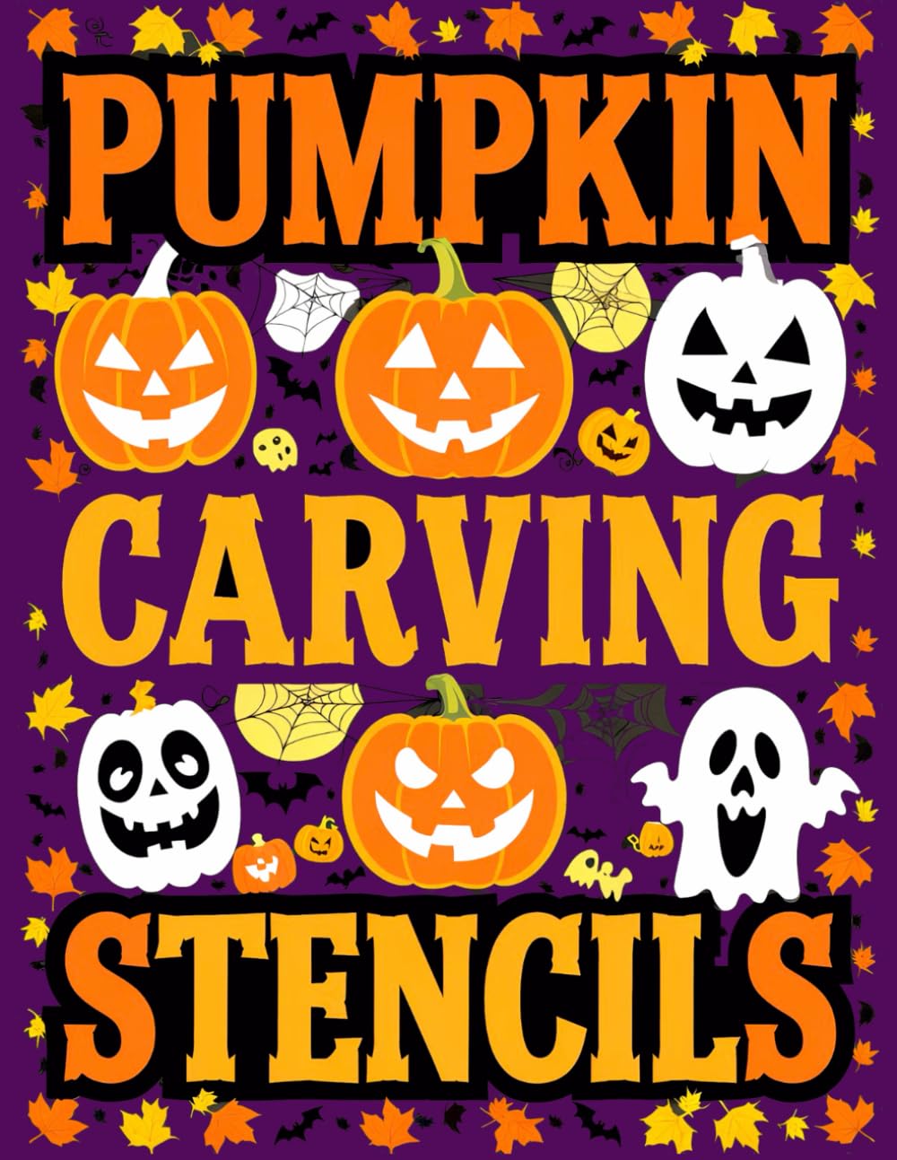 PUMPKIN CARVING STENCILS: 50 Ideas for Artistic Halloween Paper Cutting Inspired by Nature | Joyful Templates for the Night Party for All Ages: Kids and Adults (halloween cutouts) baixar o livro de graça