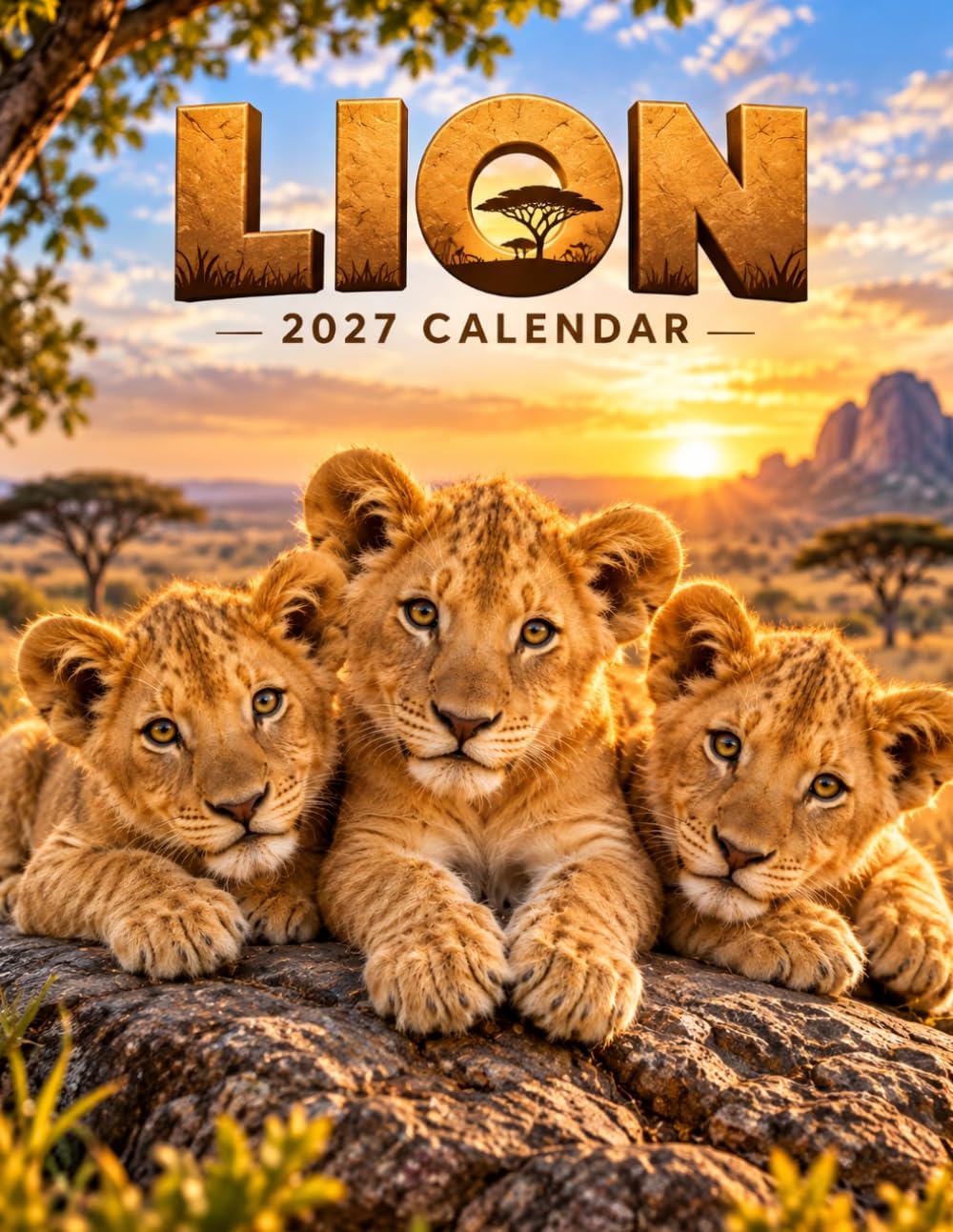 Lion 2027 Calendar: 12 Months of Powerful Lions, Adorable Lion Cubs, African Savannas and Stunning Seasonal Nature baixar o livro de graça