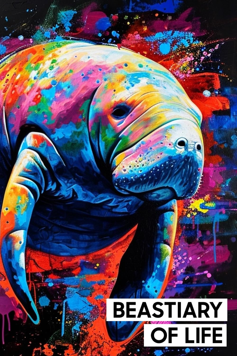 ler totalmente Notebook - Beastiary of Life - Underwater Series - Manatee: Artistic Style | Sea Life Ocean Theme | Great for Ocean Lovers