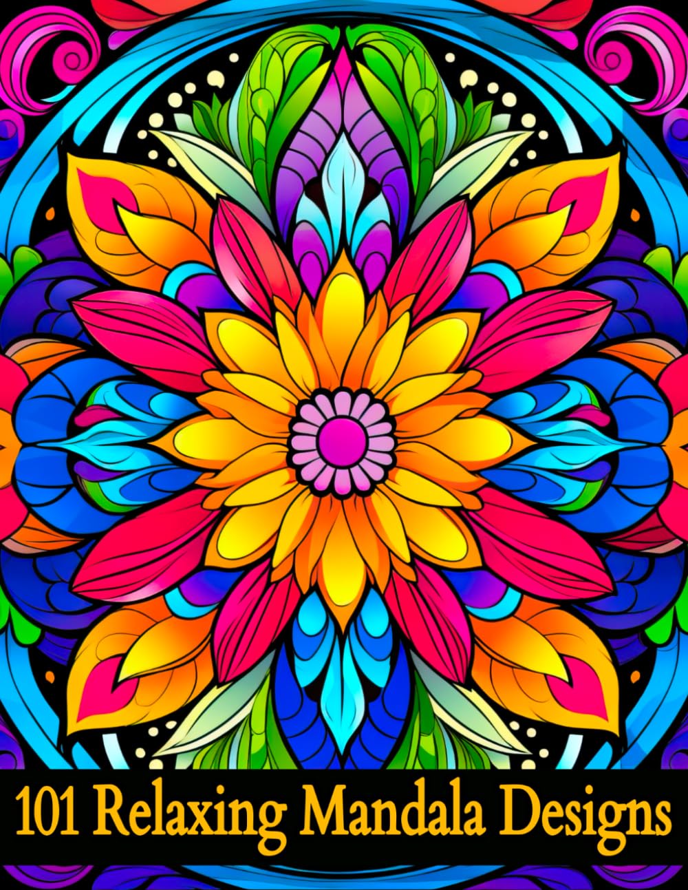 ler totalmente 101 Relaxing Mandala Designs: For Mindfulness and Relaxation – Anxiety Relief Coloring Pages (Mandala Coloring Book for Adults)