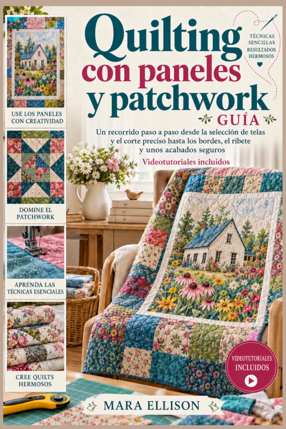 capítulo por capítulo baixar GUÍA DE QUILTING CON PANELES Y PATCHWORK: Un recorrido paso a paso desde la selección de telas y el corte preciso hasta los bordes, el ribete y unos... — Videotutoriales incluidos (Spanish Edition)