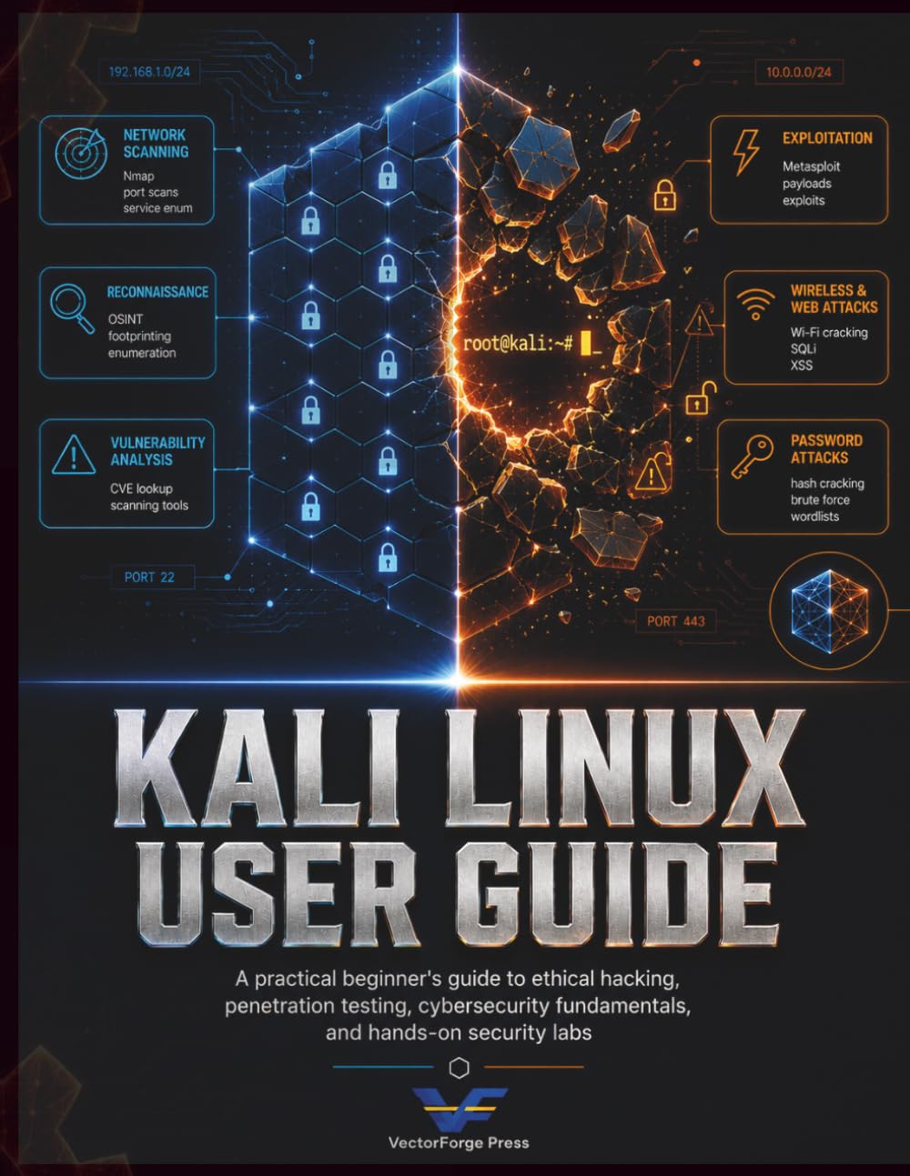 capítulo por capítulo baixar Kali Linux User Guide: A Practical Beginner's Guide to Ethical Hacking, Penetration Testing, Cybersecurity Fundamentals, and Hands-On Security Labs