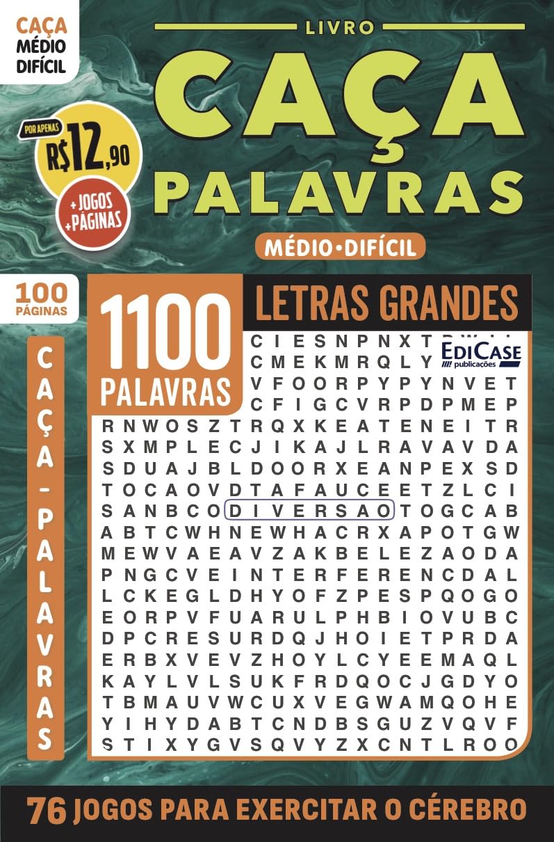 Livro Caça-Palavras 73: Nível Médio/ Difícil - 76 Jogos para exercitar o cérebro baixar livro de graça
