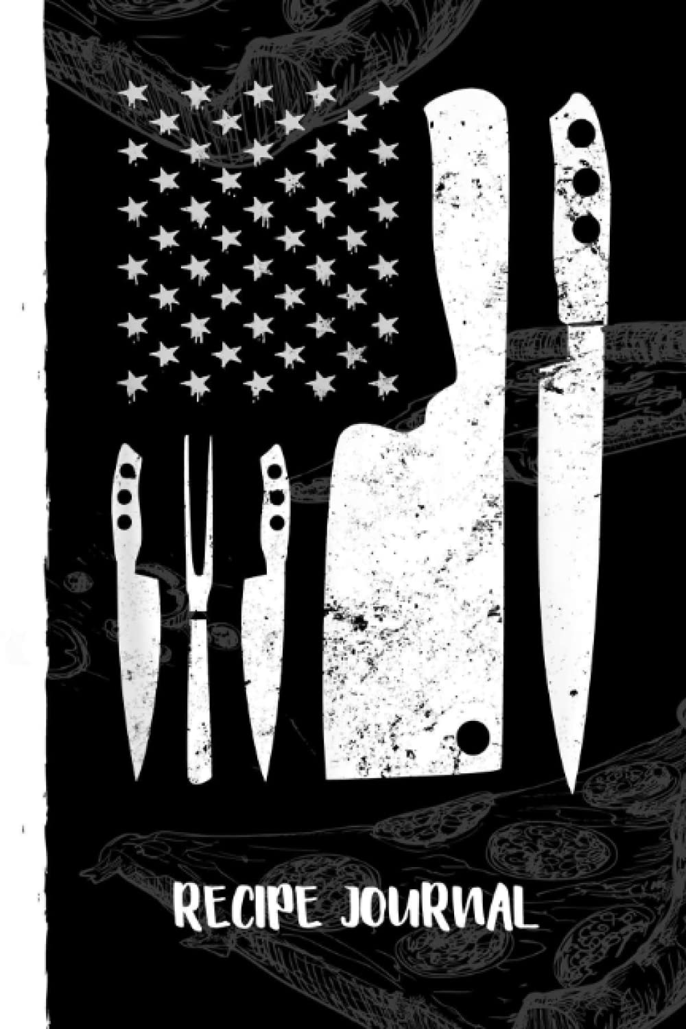 ler totalmente Chef Knife Patriotic Easter US Flag Recipe Journal: Bank Family Recipes Journal to Write in for Women, Wife, Mom, Document all Your Special Recipes With Pizza Sketch Black Cover