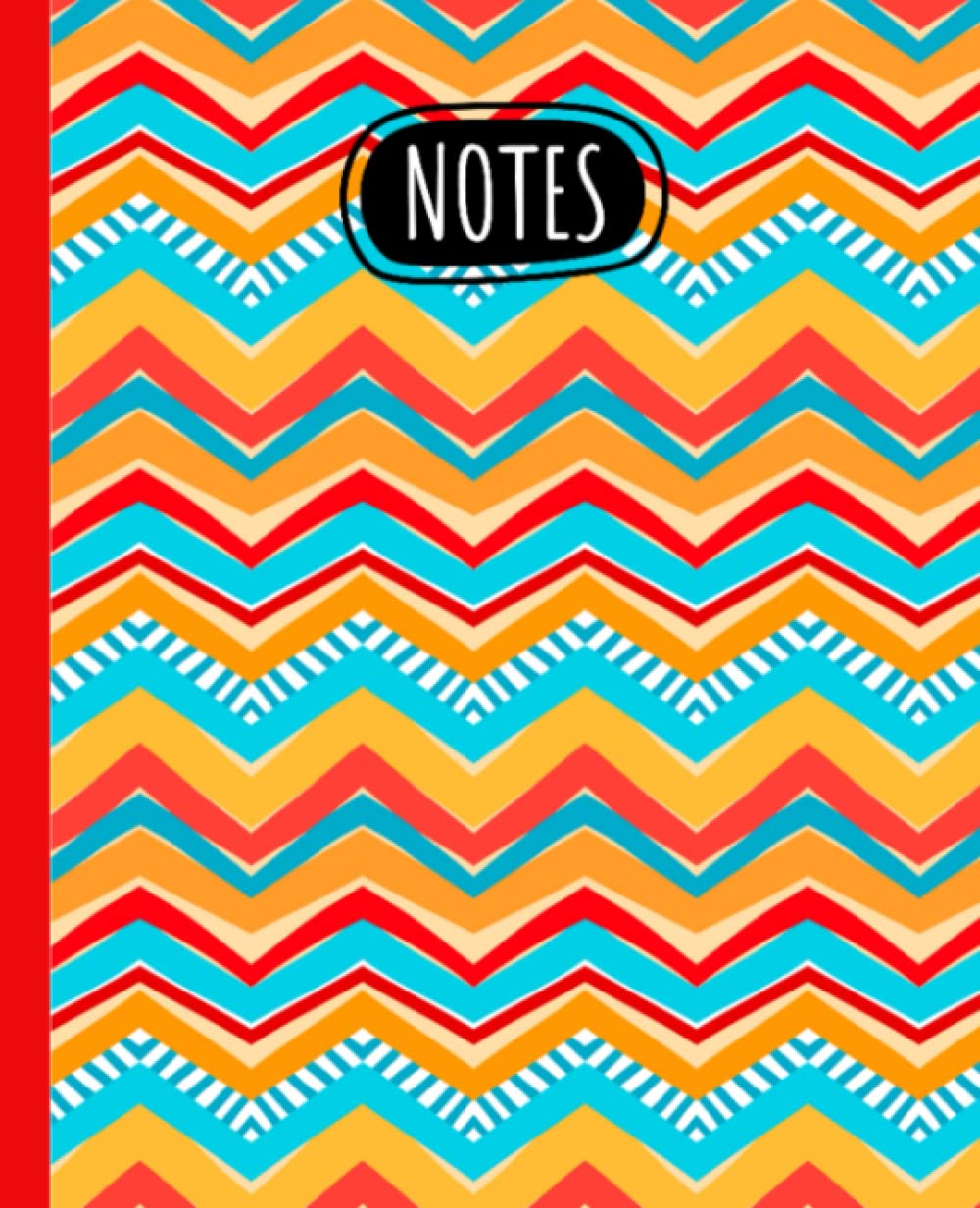 Journal and Sketchbook: Composition Size (7.5"x9.75") With Lined and Blank Pages, Perfect for Journal, Doodling, Sketching and Notes: Red Blue Pattern baixar o livro de graça