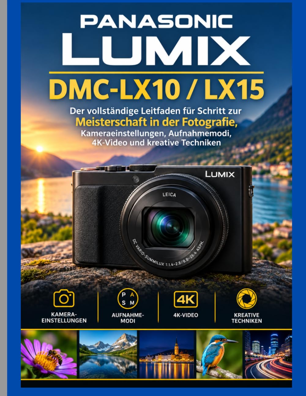 PANASONIC LUMIX DMC-LX10 / LX15: Der vollständige Leitfaden für Schritt zur Meisterschaft in der Fotografie, Kameraeinstellungen, Aufnahmemodi, 4K-Video und kreative Techniken (German Edition)