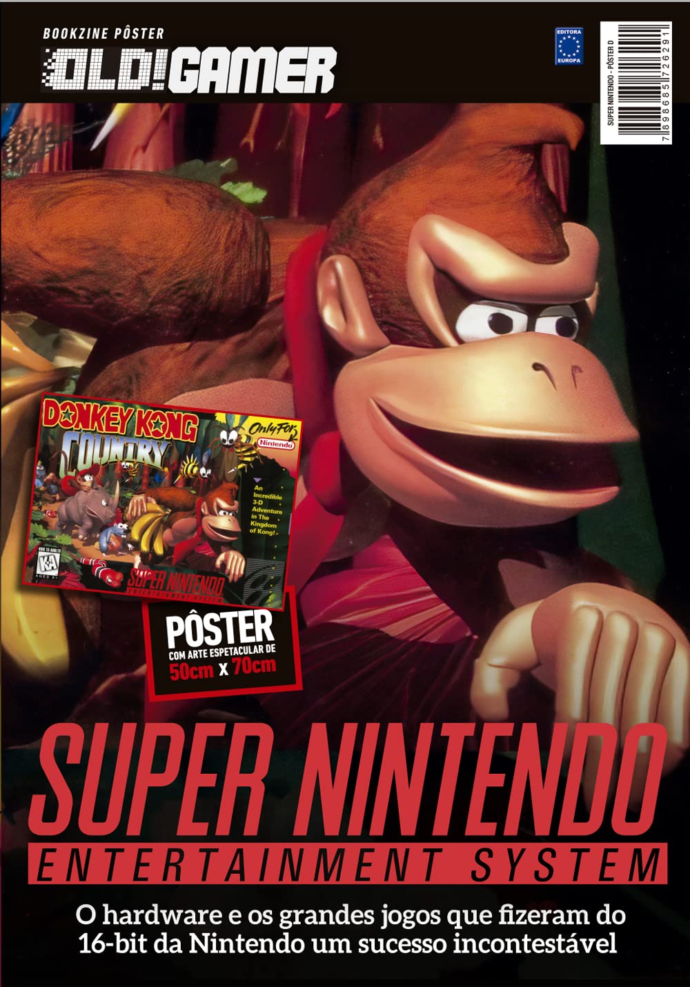 ler totalmente Super Nintendo: Arte D (Donkey Kong Country) - Superpôster OLD!Gamer