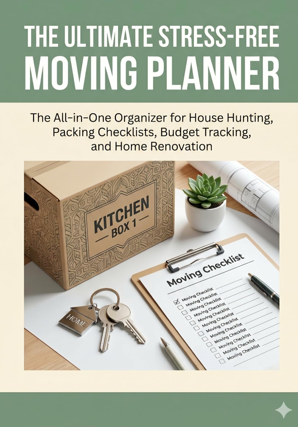 ler totalmente Stress-Free Moving Planner: Organizer for House Hunting, Packing Checklists, Budget Tracking, and Home Renovation