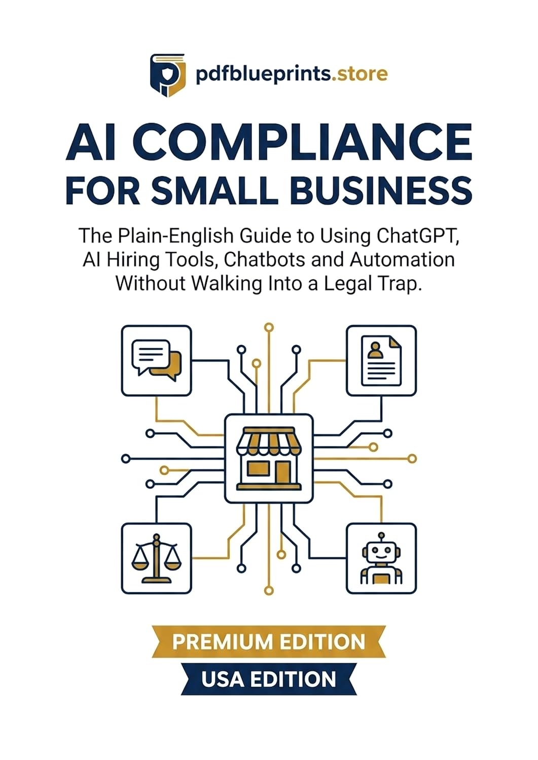 ler totalmente AI Compliance for Small Business (USA Edition): The Plain-English Guide to Using ChatGPT, AI Hiring Tools, Chatbots and Automation Without Walking Into a Legal Trap (English Edition)