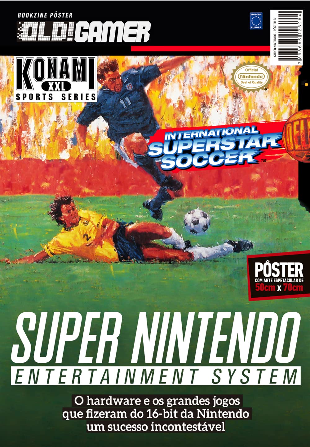 ler totalmente Super Nintendo: Arte C (International Superstar Soccer) - Superpôster OLD!Gamer